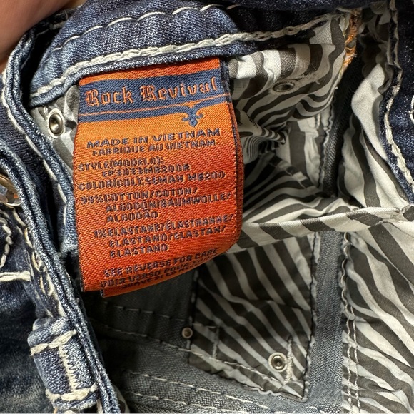 Rock Revival Semah Boot Jeans Distressed 26 x 29 - Picture 11 of 16